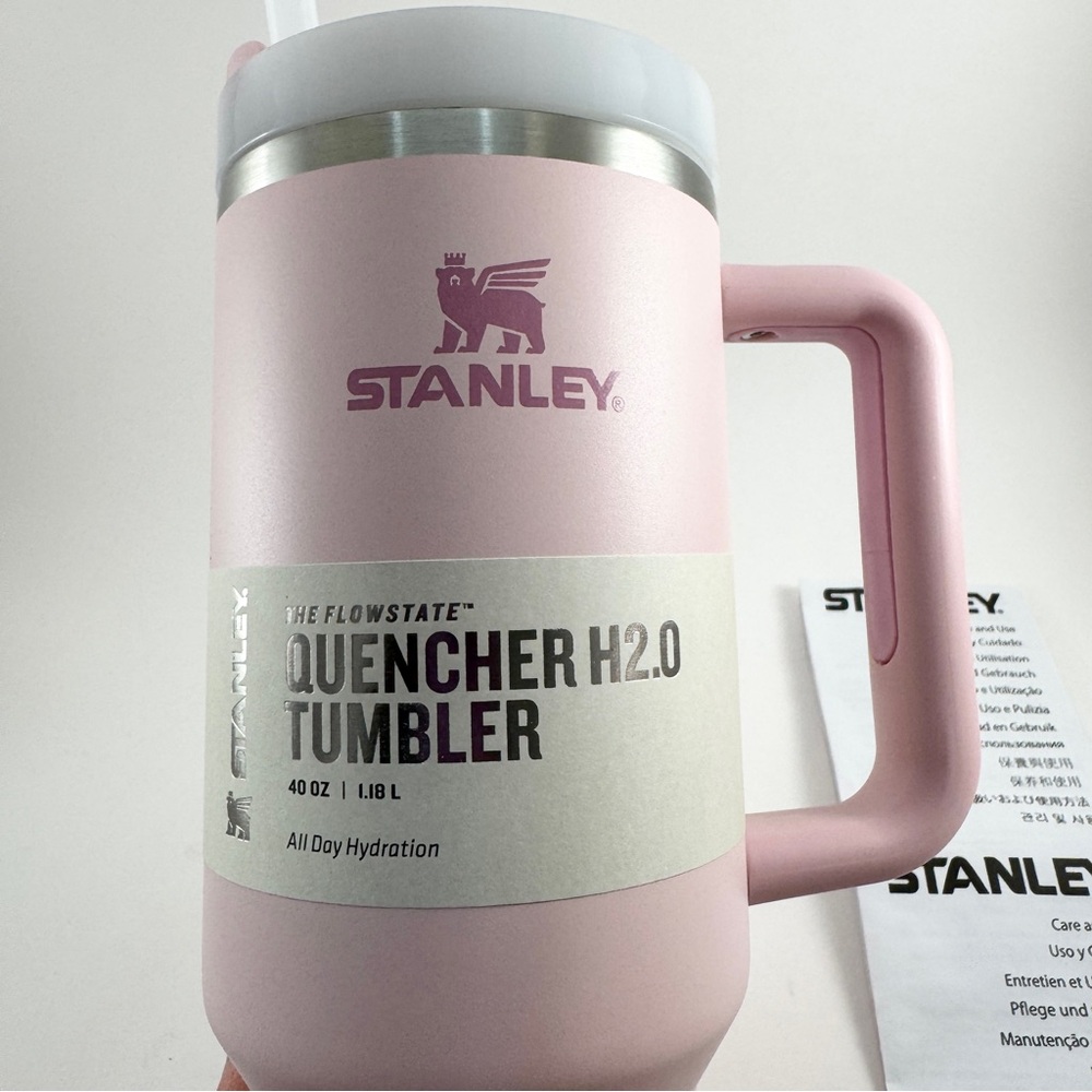💖 Stanley Quencher H2.0 Tumbler in Soft Pink, 40 oz, NWT - Picture 2 of 12